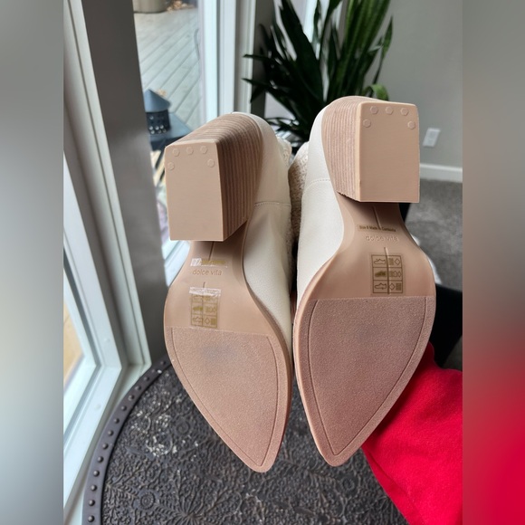 NEW DOLCE VITA LACIE WESTERN BOOT IN IVORY 8 - Picture 10 of 10